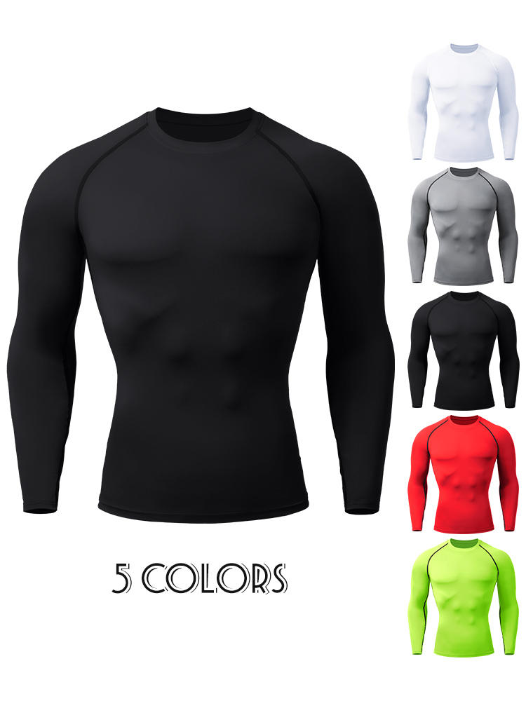 Winter Clothing Men - Compression Shirts Men's Rashguard Quick Dry