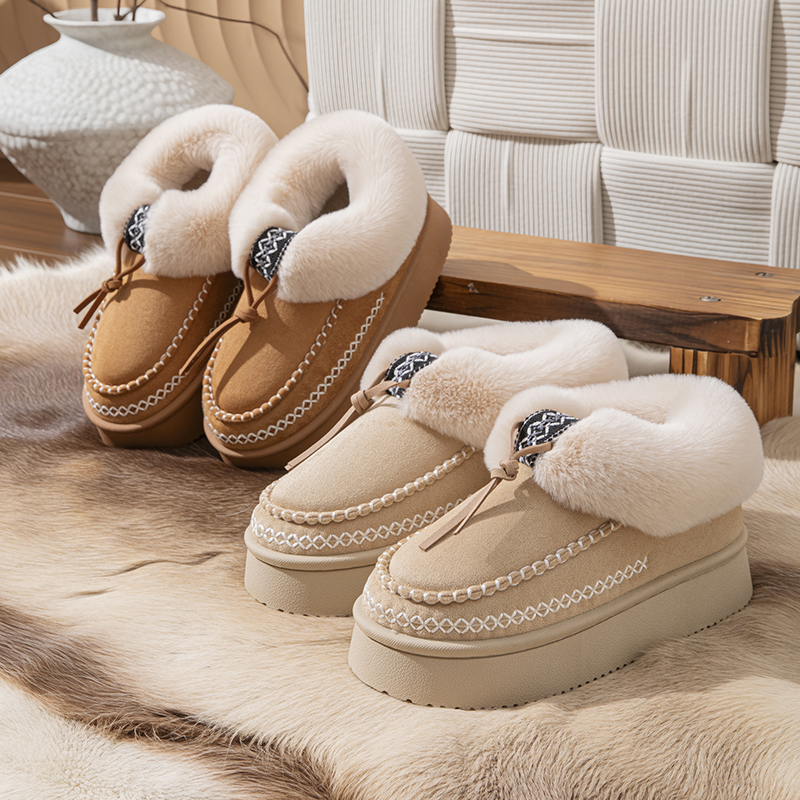 Winter Clothing Material - Winter Fluffy Women's Slippers Casual Plush