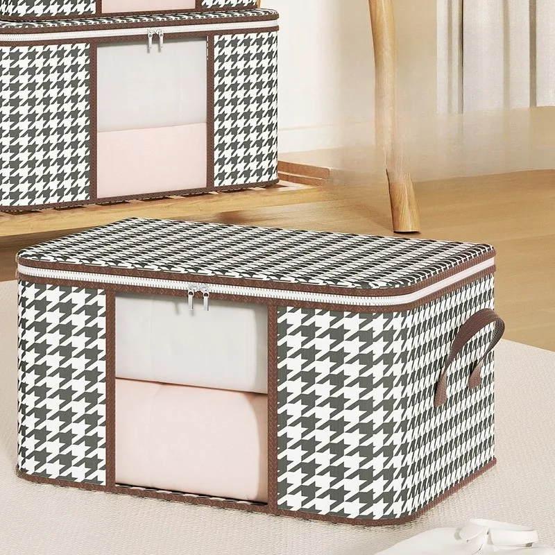 Winter Clothing Storage - New style Houndstooth Storage Visual Portable
