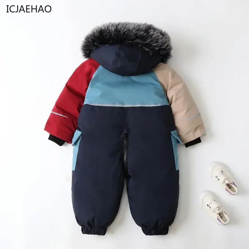 Winter Clothing Baby - 2025 Children Jumpsuits Thick Warm for