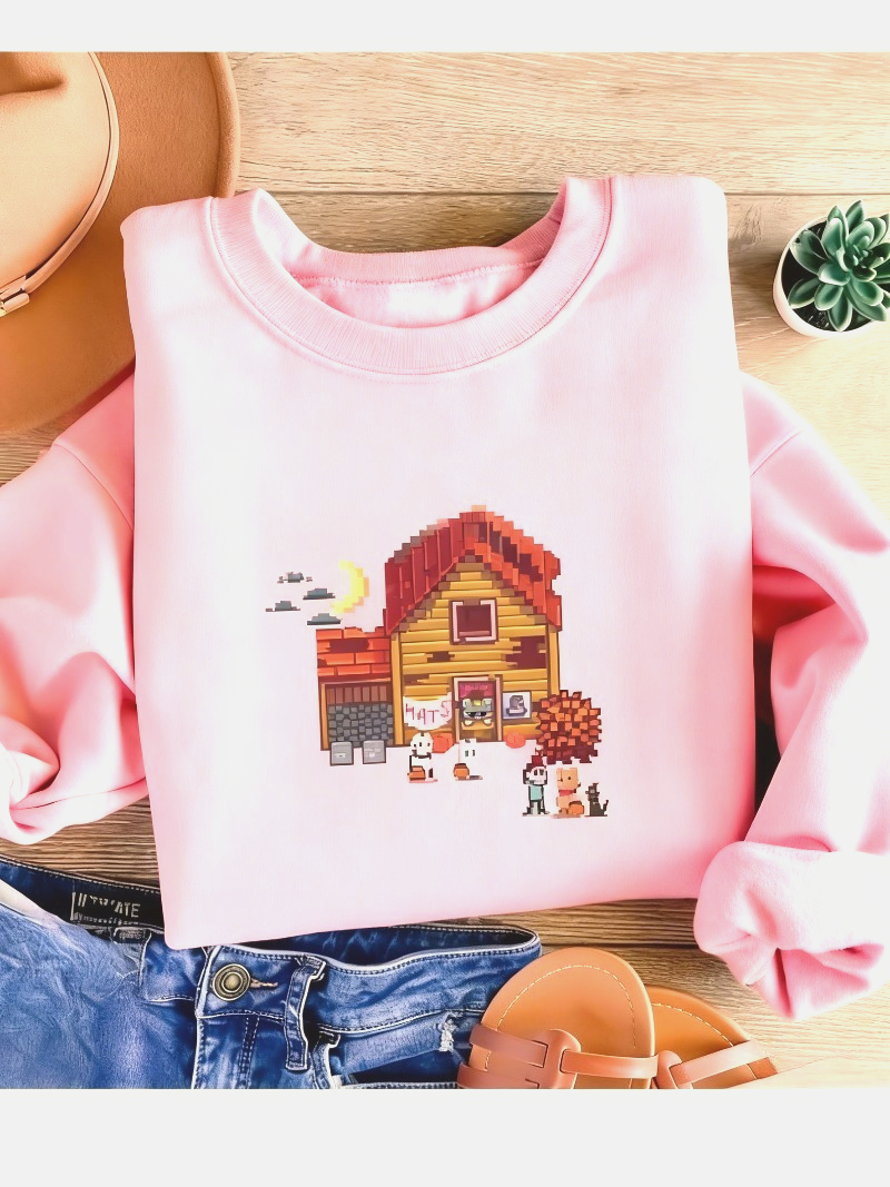 Winter Clothing Stardew Valley - Stardew Valley Christmas Sweatshirt Hoodie Pixel