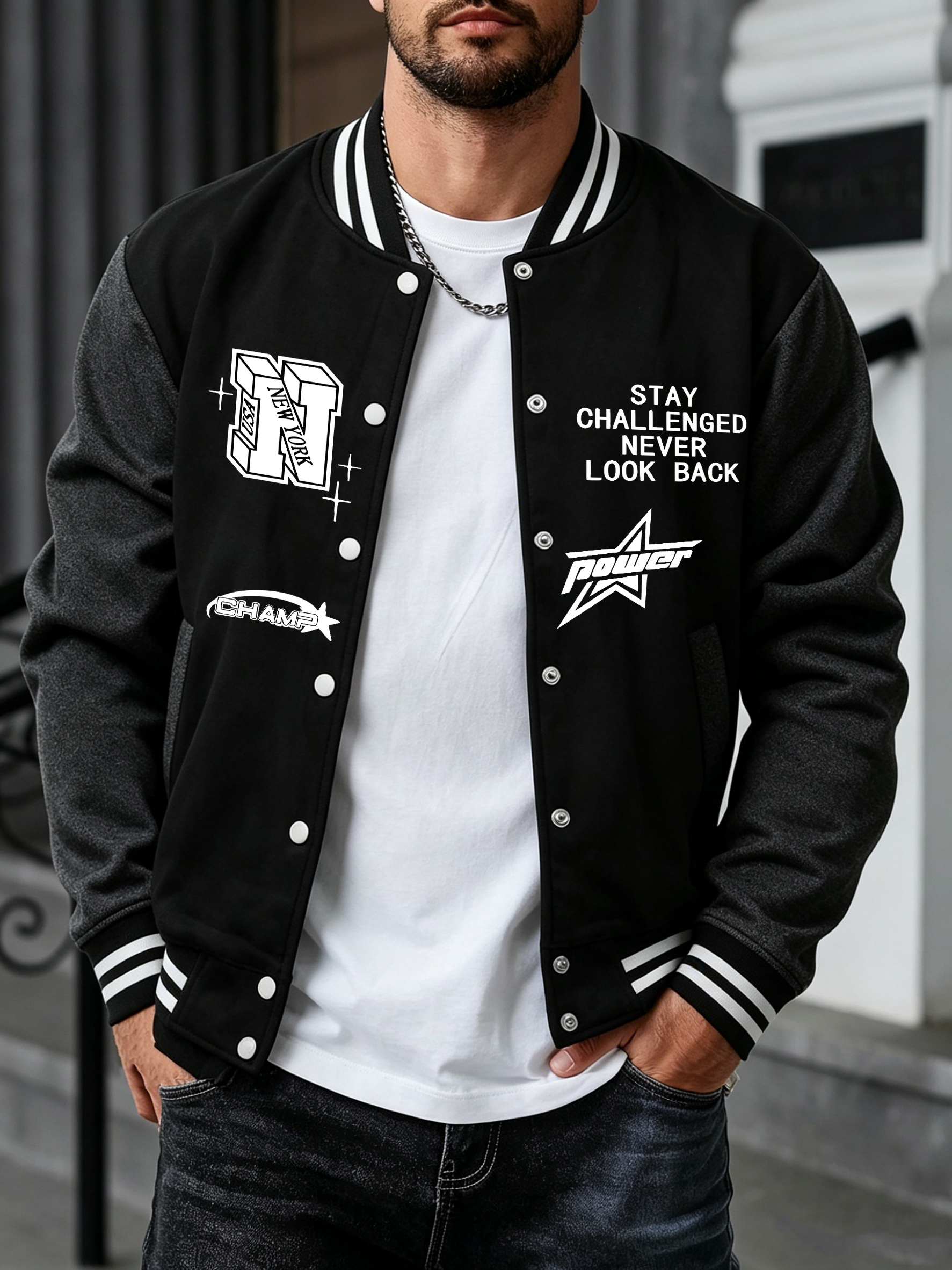 Winter Clothing Looks - Stay Challenged Never Look Back Pattern