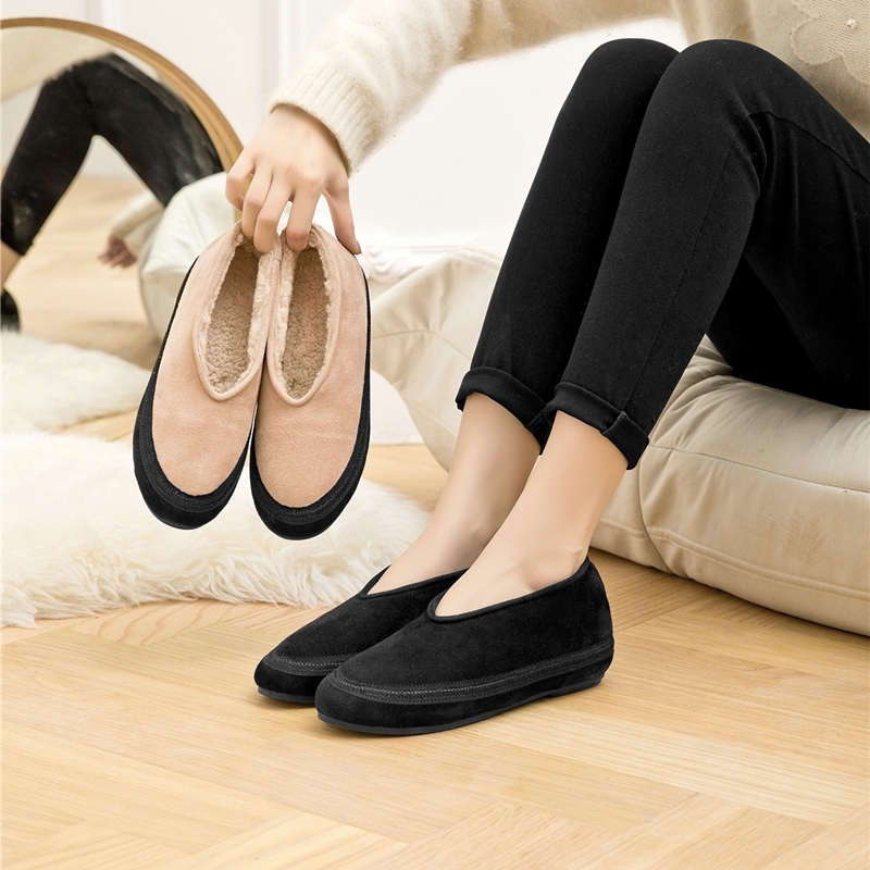 Snow Boot Fur Lined - Winter Warm Sheepskin Boots Women Slip