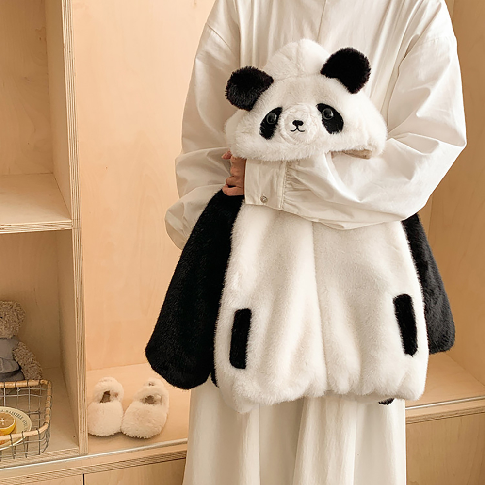 Winter Clothing Baby - Cute Panda Design Winter Furry Coat