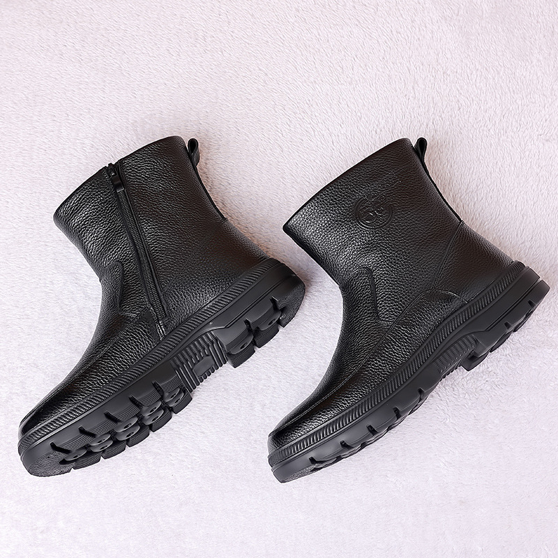 Mens High Top Leather Snow Boo - مراجعة Snow Boot Fur Lined وسعره