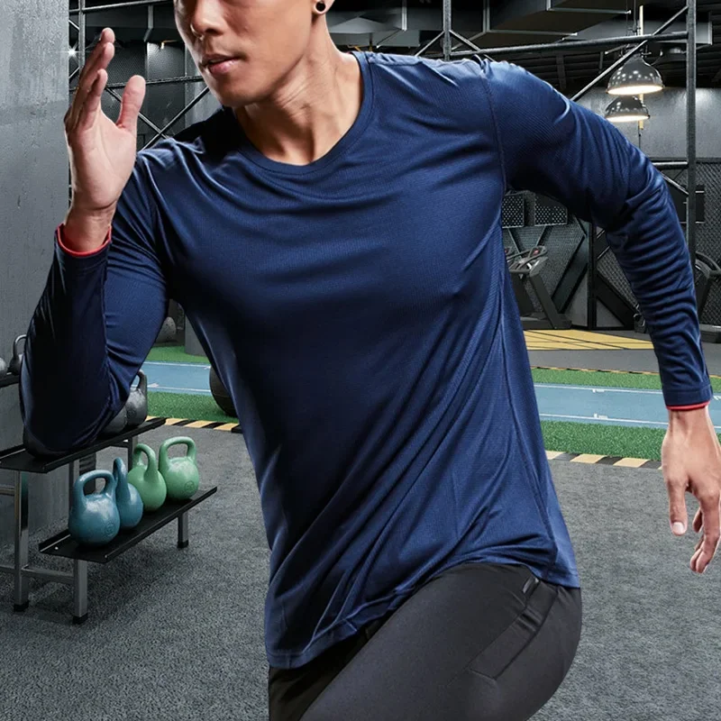 Men Running Sport Shirts Tops  - مراجعة Winter Clothing Men وسعره