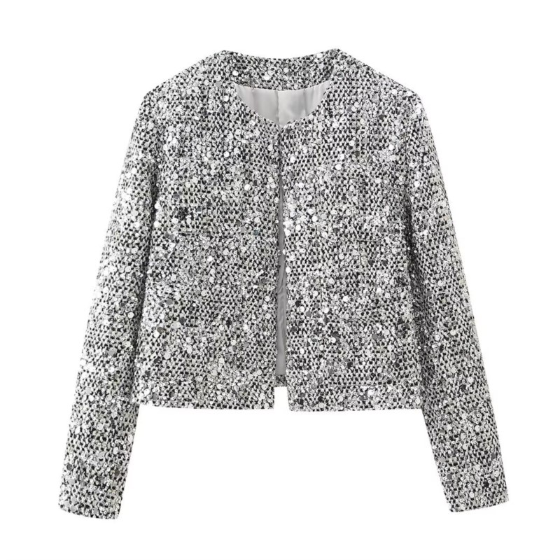 Party Club chic shiny Blazer s - مراجعة Winter Clothing Dress Up وسعره