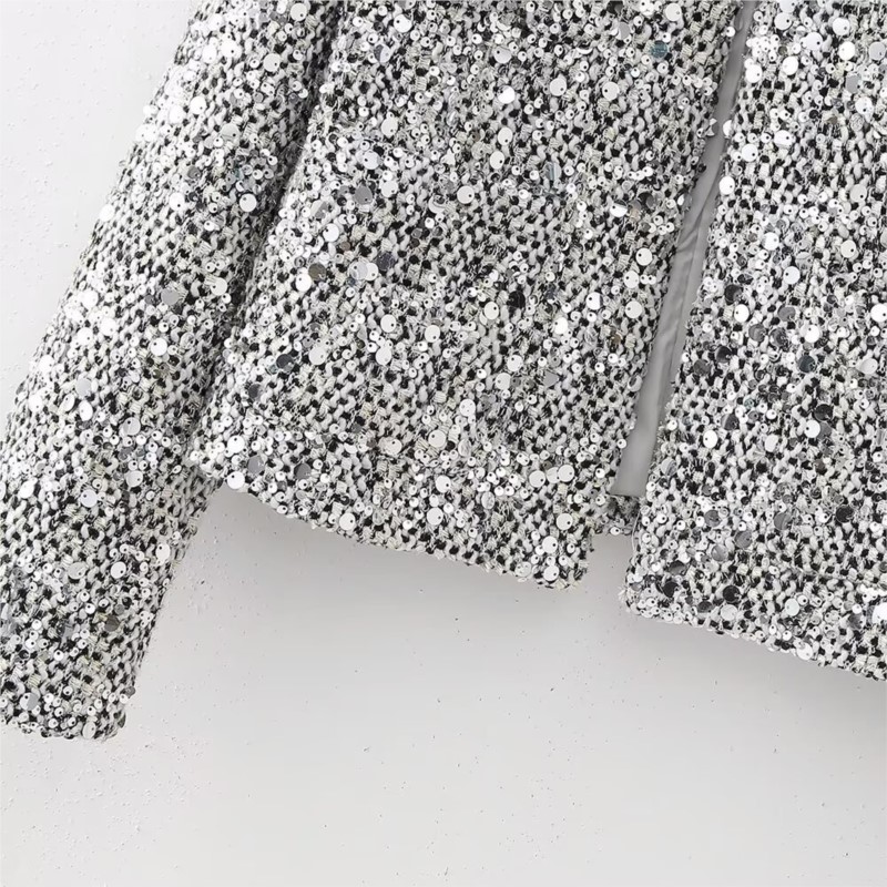 Party Club chic shiny Blazer s - مراجعة Winter Clothing Dress Up وسعره