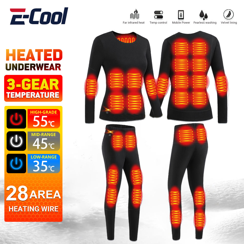 28 Area Winter Thermal Heated  - مراجعة Winter Clothing Outdoor وسعره
