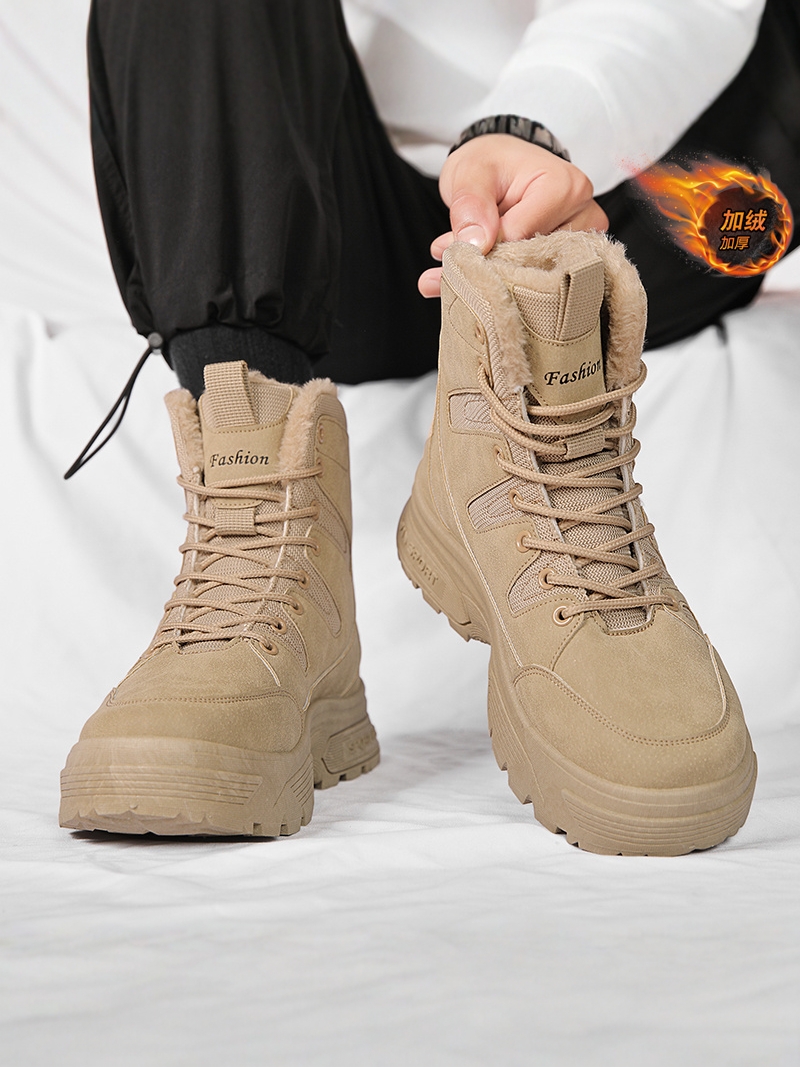 Men's Winter Outdoor Casual Hi - مراجعة Snow Boot Fur Lined وسعره