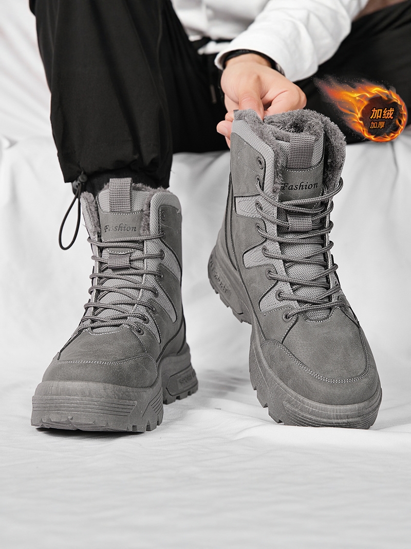 Men's Winter Outdoor Casual Hi - مراجعة Snow Boot Fur Lined وسعره