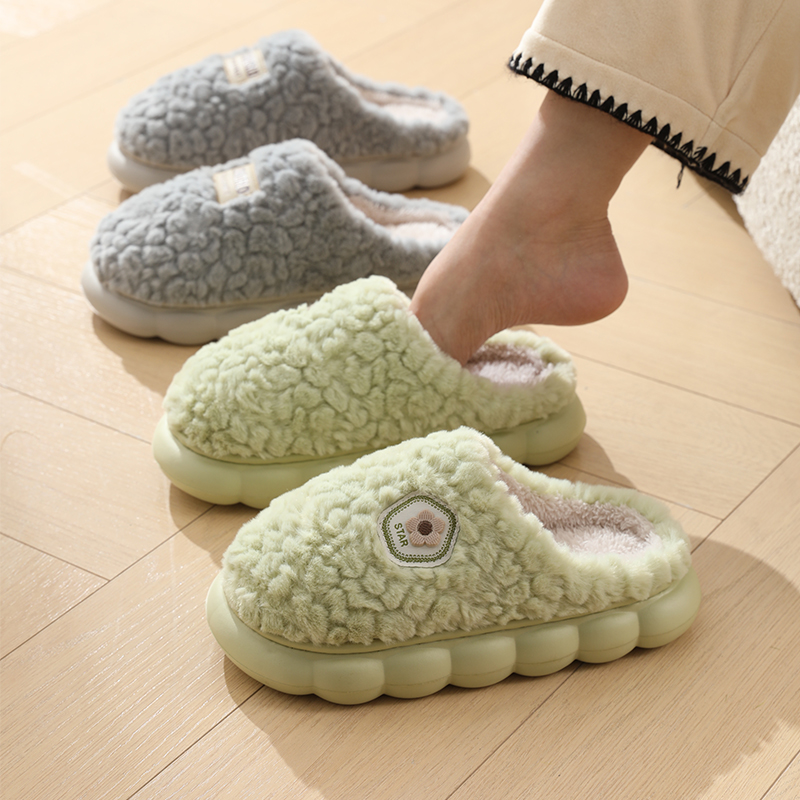 Thick soled cotton slippers fo - مراجعة Winter Clothing Material وسعره