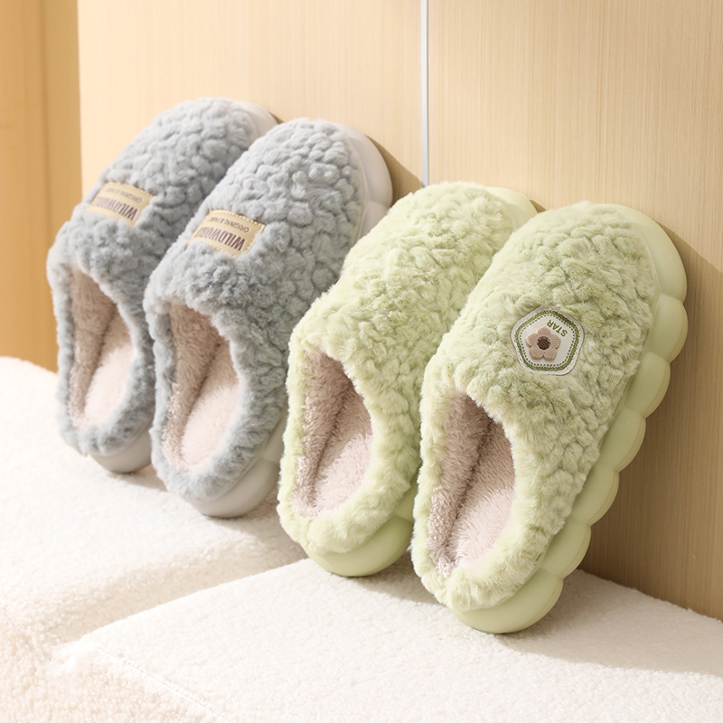 Thick soled cotton slippers fo - مراجعة Winter Clothing Material وسعره