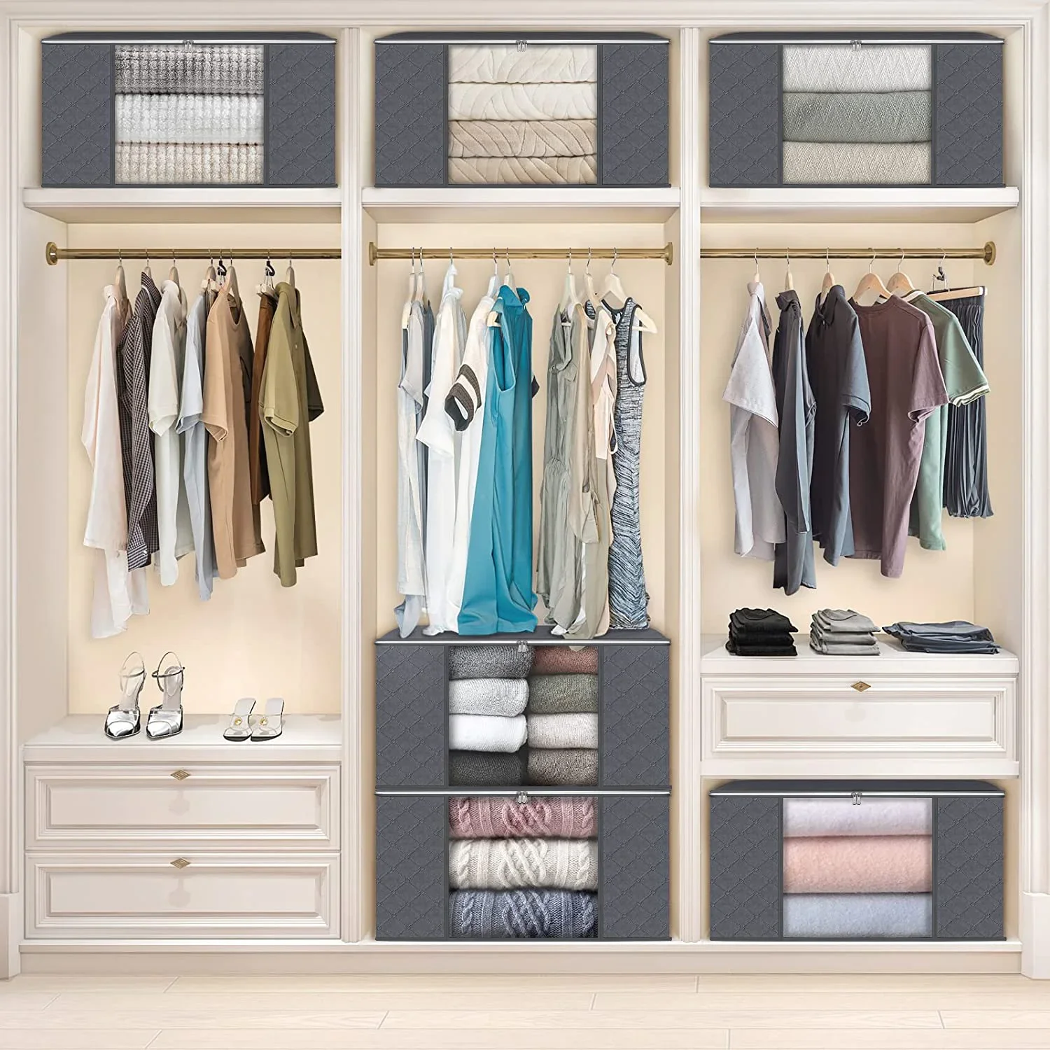 1/3pc Large Capacity Clothes S - مراجعة Winter Clothing Storage وسعره