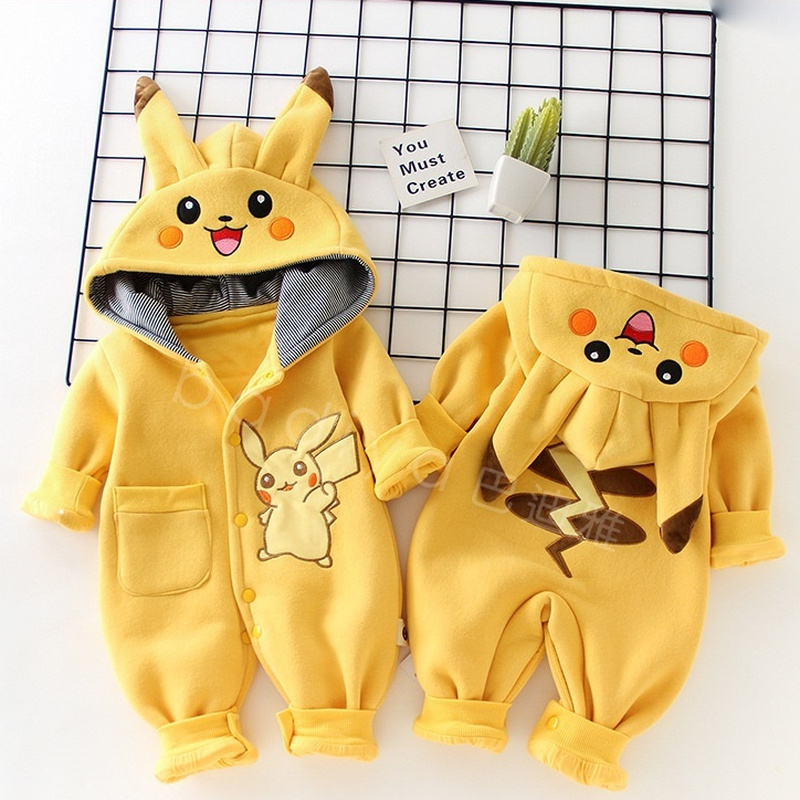 New Cute Cartoon Pokemon Pikac - مراجعة Winter Clothing Kids وسعره