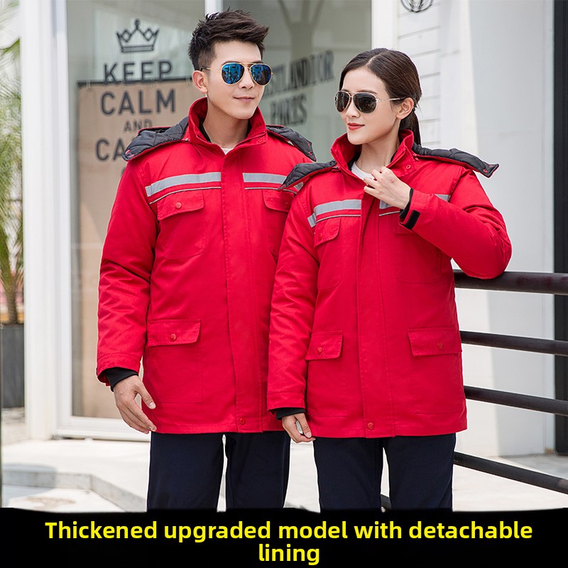 Thickened Winter Work Uniform  - مراجعة Winter Clothing Storage وسعره
