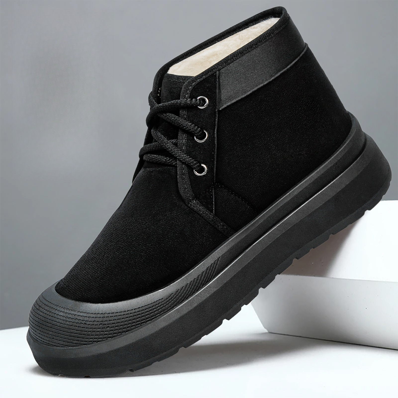 Winter Men's Snow Boots Warm F - مراجعة Snow Boot Fur Lined وسعره