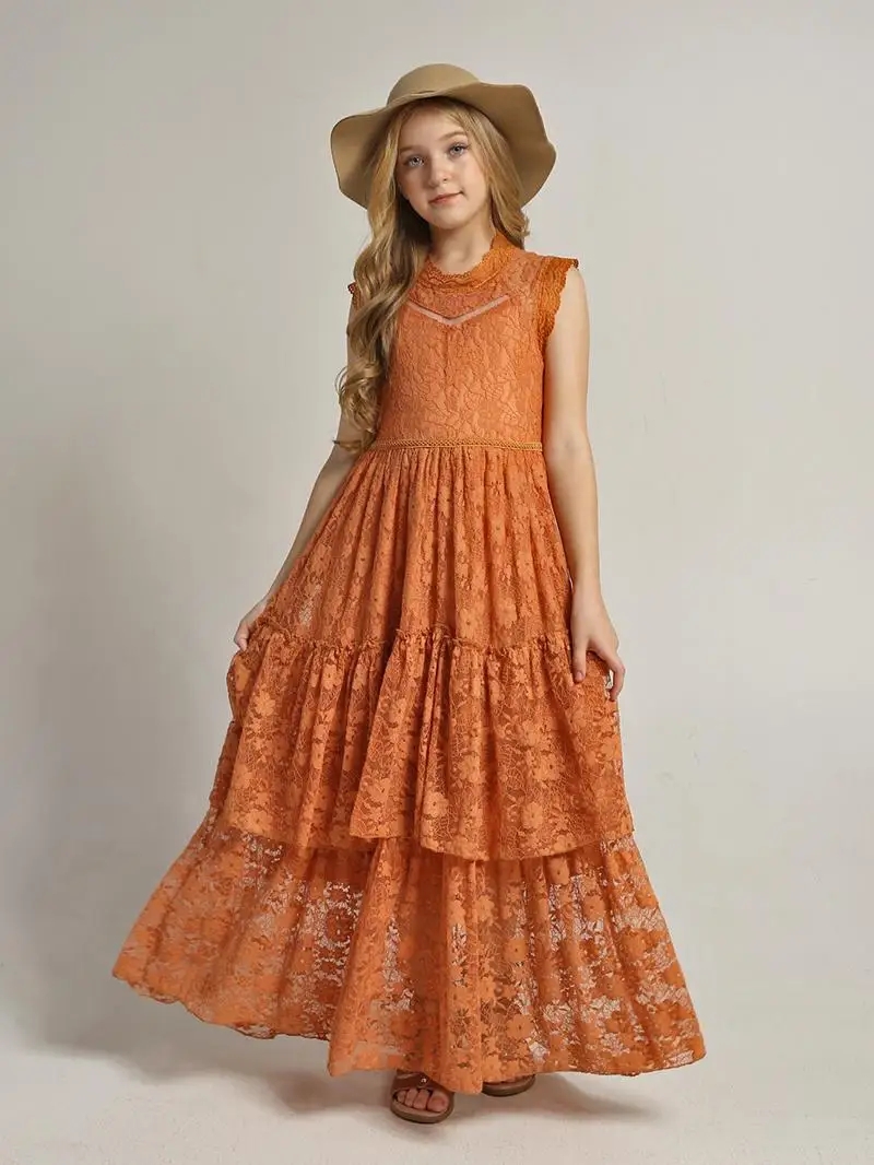 Girls Flower Dress Lace Cotton - مراجعة Winter Clothing Storage وسعره