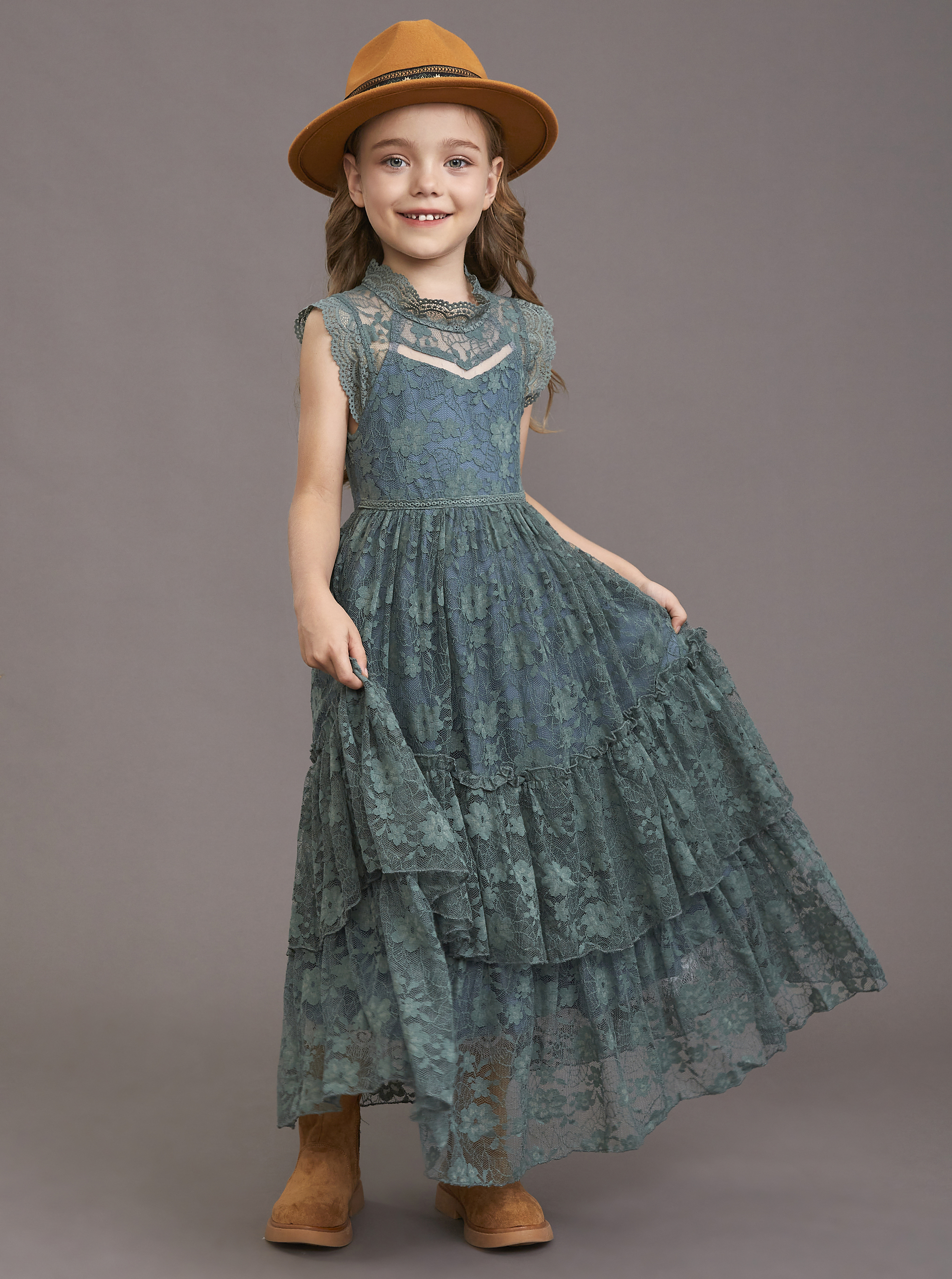 Girls Flower Dress Lace Cotton - مراجعة Winter Clothing Storage وسعره