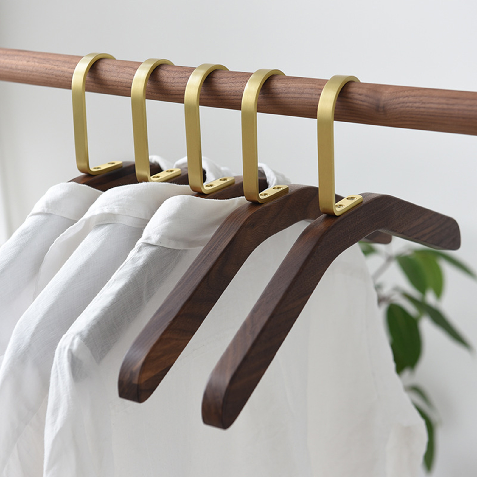 1/3pcs Black Walnut Coat Rack  - مراجعة Winter Clothing Storage وسعره