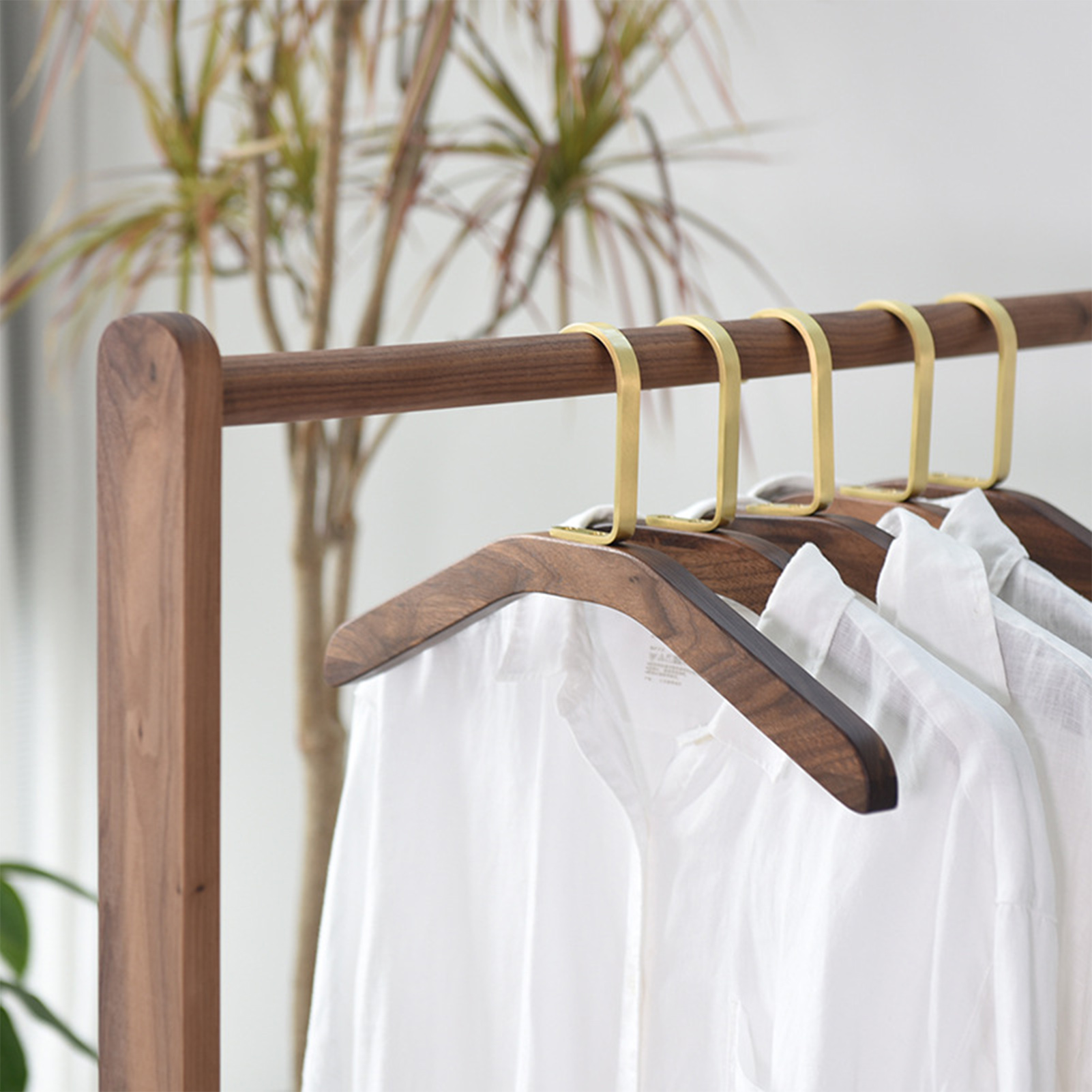 1/3pcs Black Walnut Coat Rack  - مراجعة Winter Clothing Storage وسعره