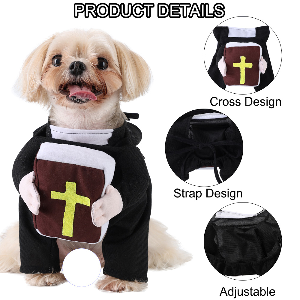 Funny Halloween Pet Dog Cospla - مراجعة Winter Clothing Dress Up وسعره