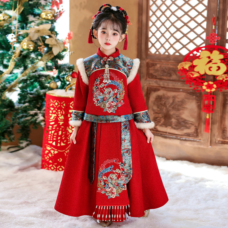 Girls Winter New Thick Qipao H - مراجعة Winter Clothing Kids وسعره