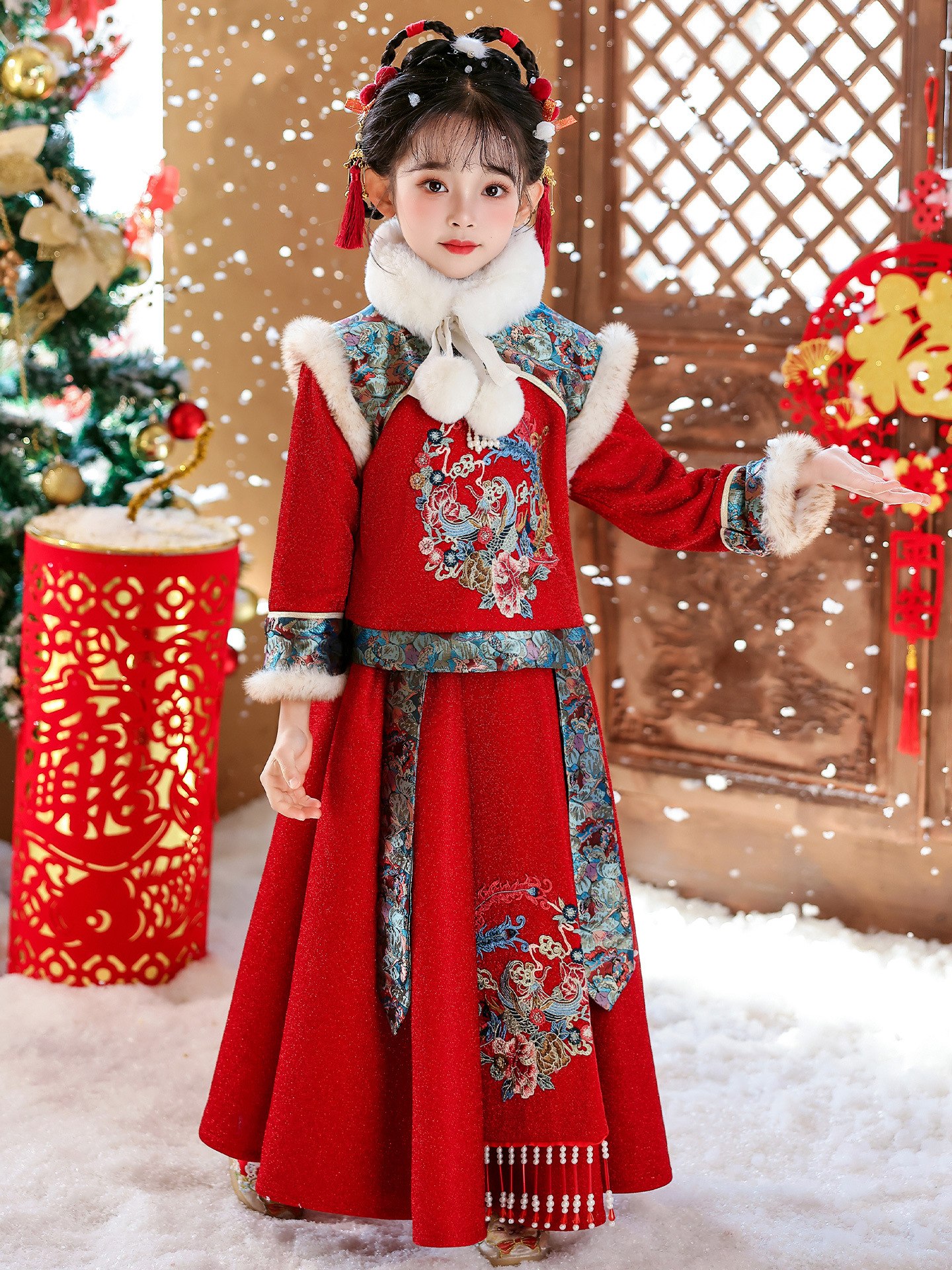 Girls Winter New Thick Qipao H - مراجعة Winter Clothing Kids وسعره
