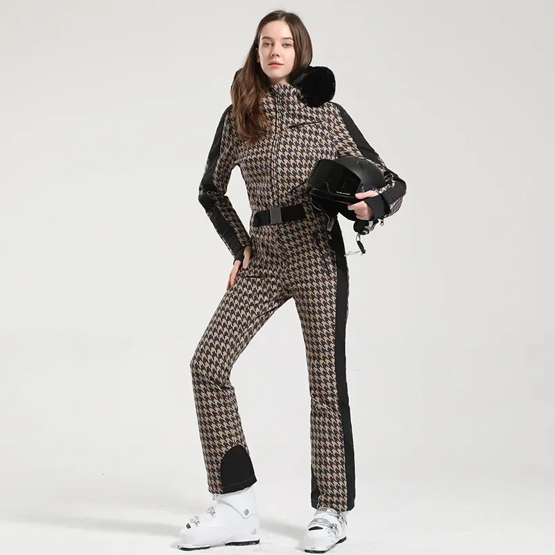 Women Slim Fit Skiing Suit Fem - مراجعة Winter Clothing Outdoor وسعره