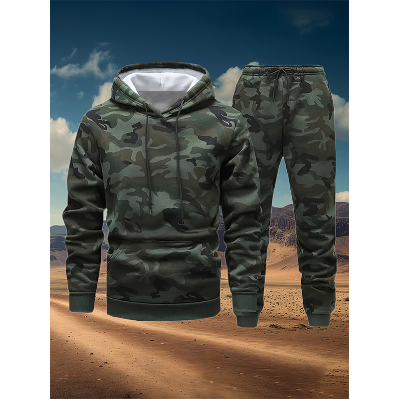 Autumn Camouflage 3D Print Hoo - مراجعة Winter Clothing Men وسعره