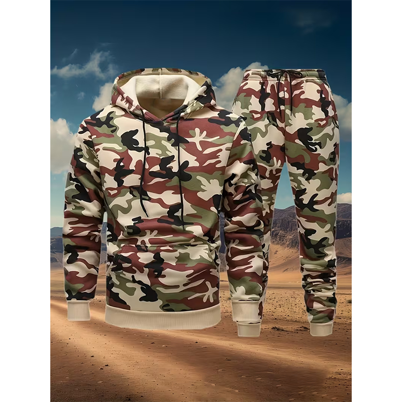 Autumn Camouflage 3D Print Hoo - مراجعة Winter Clothing Men وسعره