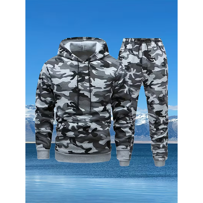 Autumn Camouflage 3D Print Hoo - مراجعة Winter Clothing Men وسعره