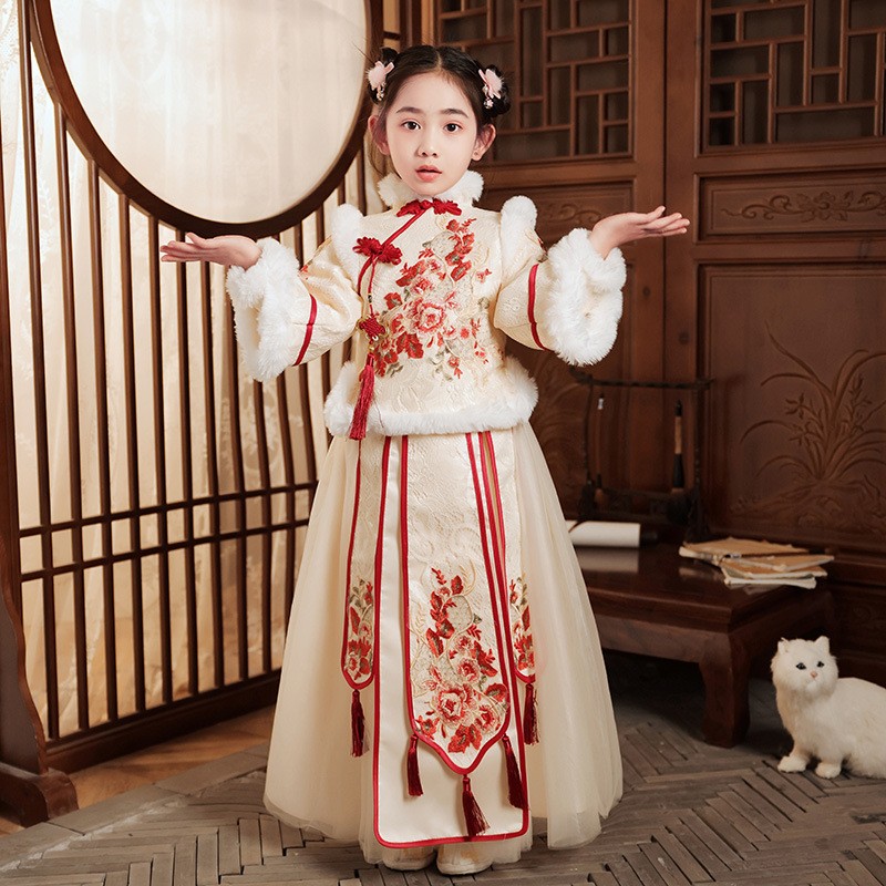 Red Chinese New Year Clothing  - مراجعة Winter Clothing Kids وسعره