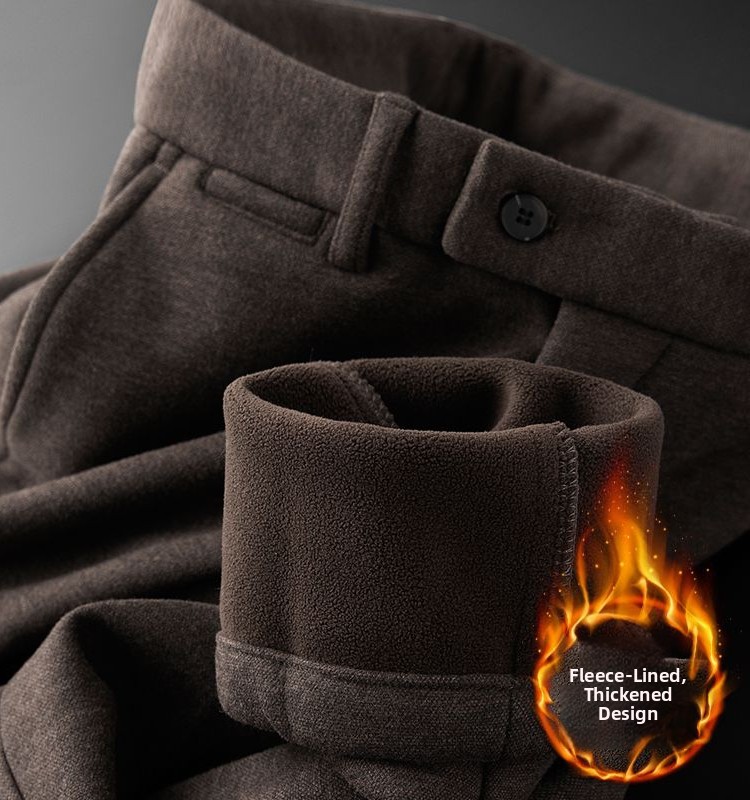 Thickened Fleece Business Casu - مراجعة Winter Sun Clothing وسعره