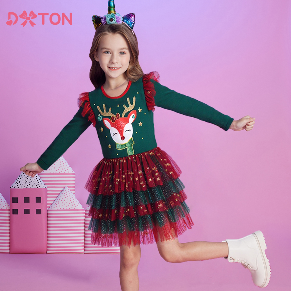 DXTON New Year Girls Dress Lay - مراجعة Winter Clothing Dress Up وسعره