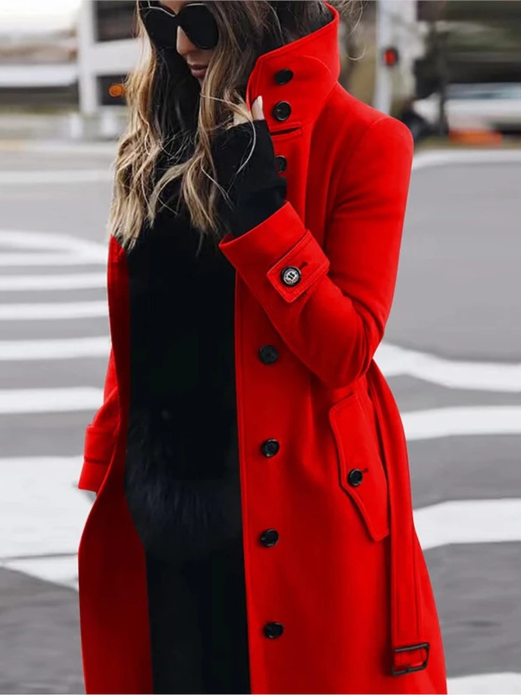 Women's New Woolen Coat Outerw - مراجعة Winter Clothing Kids وسعره