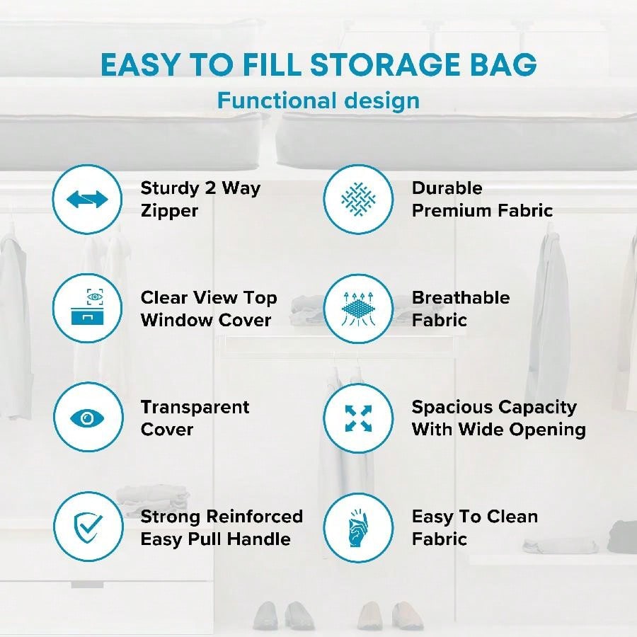 3 Pack Under Bed Storage Bags  - مراجعة Winter Clothing Storage وسعره