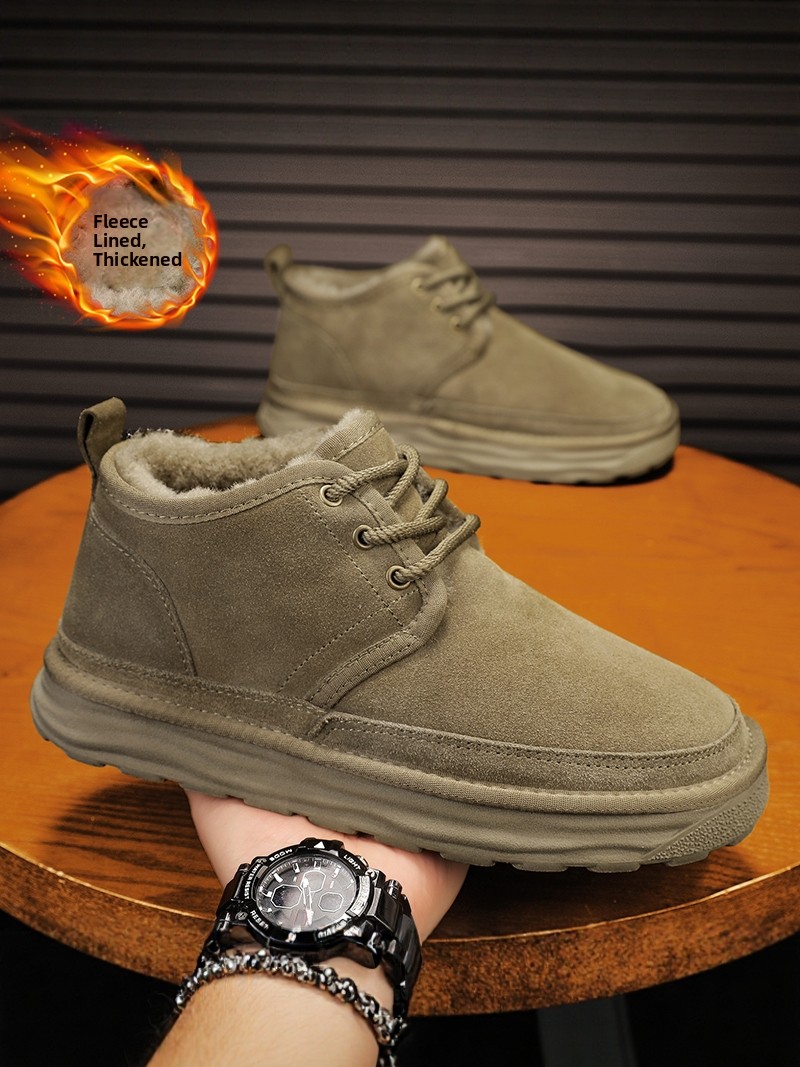 Men's Winter Snow Boots Fleece - مراجعة Snow Boot Fur Lined وسعره