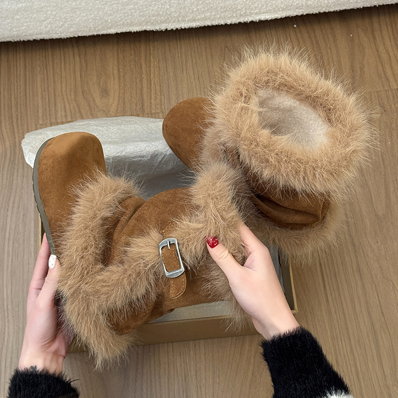 2026 Winter New Style Fleece-L - مراجعة Snow Boot Fur Lined وسعره
