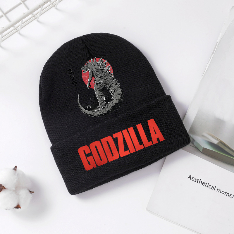 Godzilla Knitted Hat Winter Sp - مراجعة Winter Clothing Kids وسعره