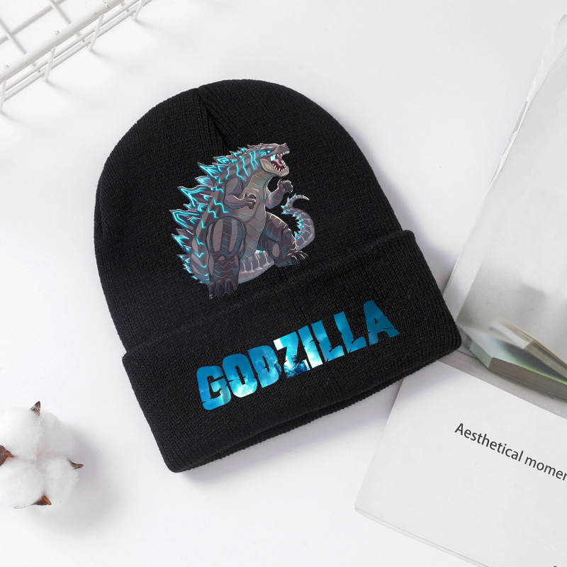 Godzilla Knitted Hat Winter Sp - مراجعة Winter Clothing Kids وسعره