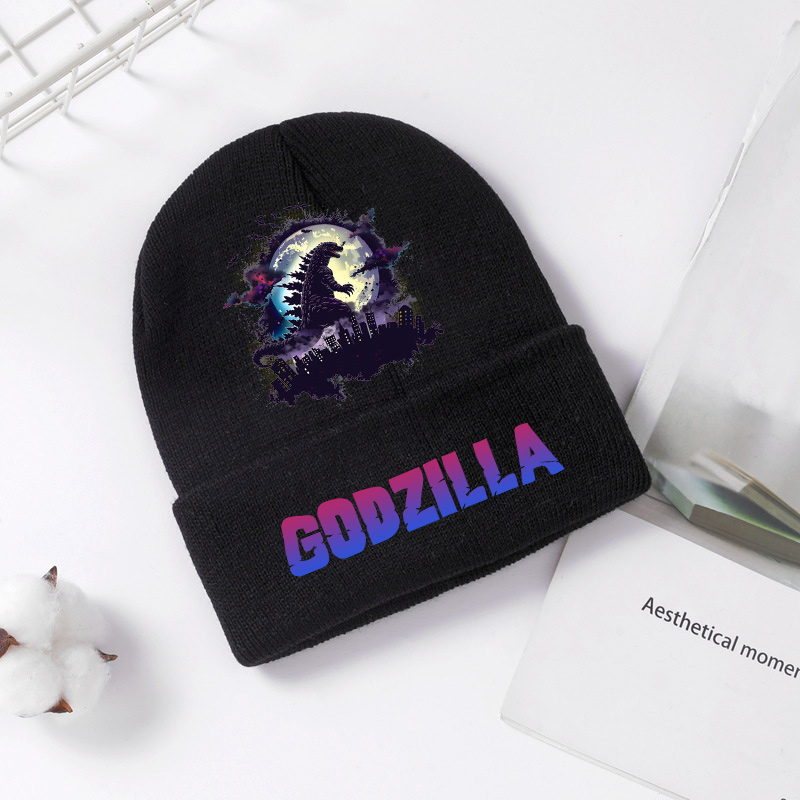 Godzilla Knitted Hat Winter Sp - مراجعة Winter Clothing Kids وسعره