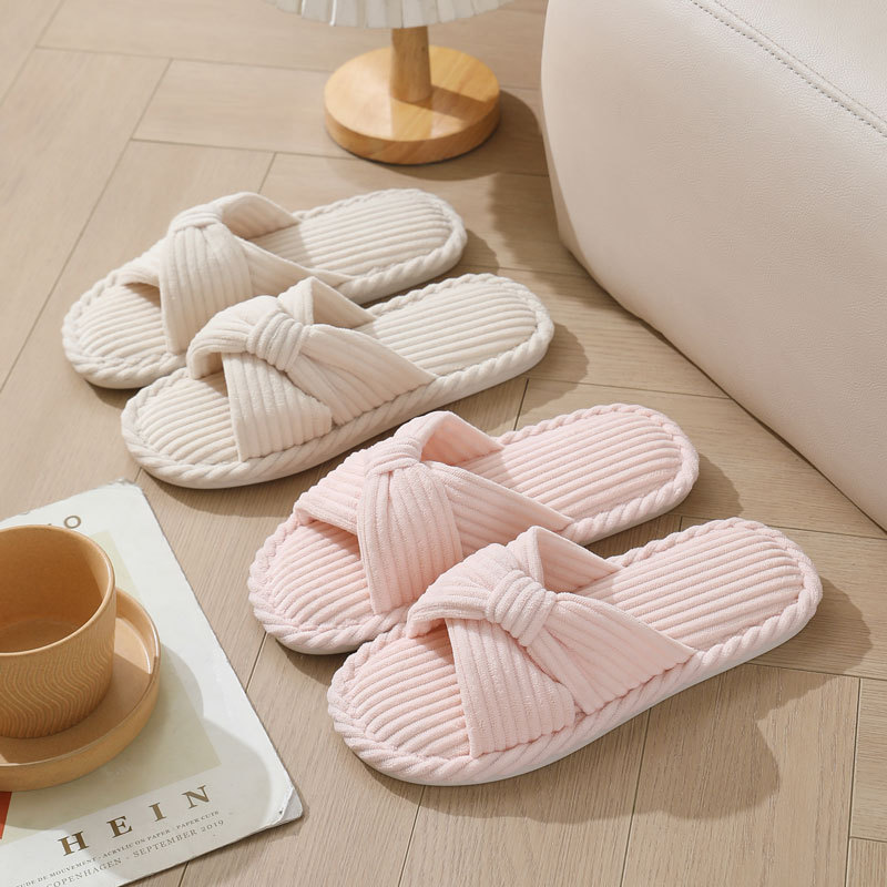 Corduroy Cross Strap Home Slip - مراجعة Winter Clothing Material وسعره