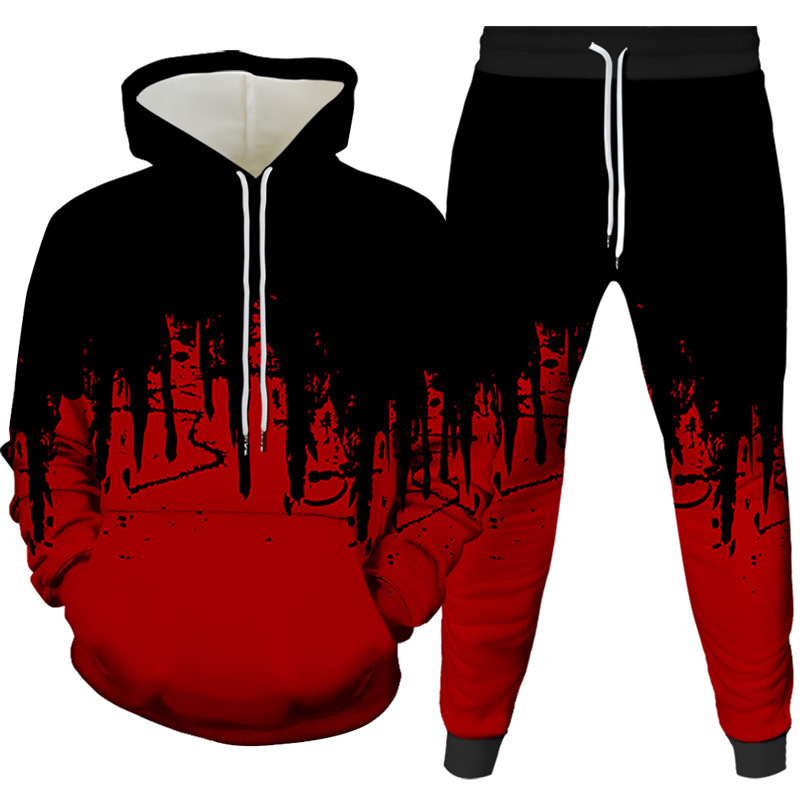 Ink Painting 3D Printed Hoodie - مراجعة Winter Clothing Men وسعره
