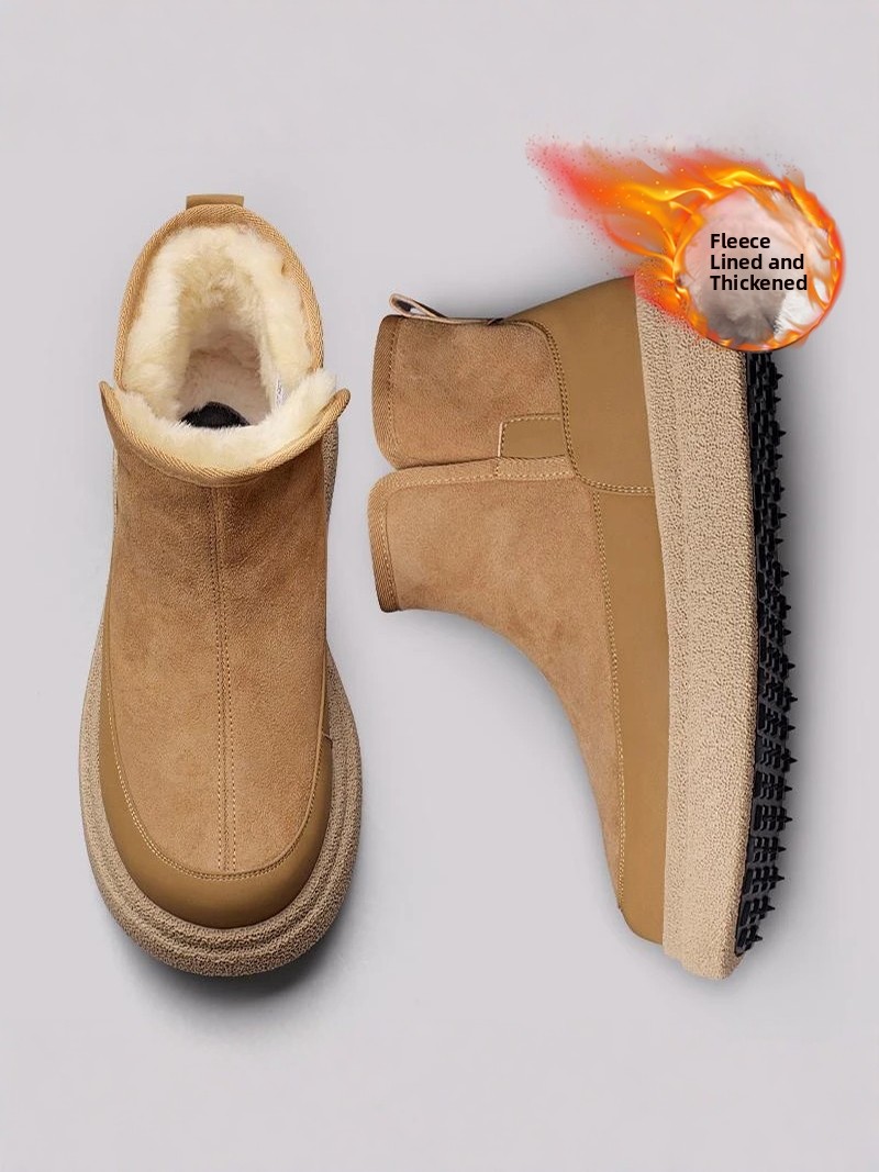 Men's Winter Thickened Fleece  - مراجعة Snow Boot Fur Lined وسعره