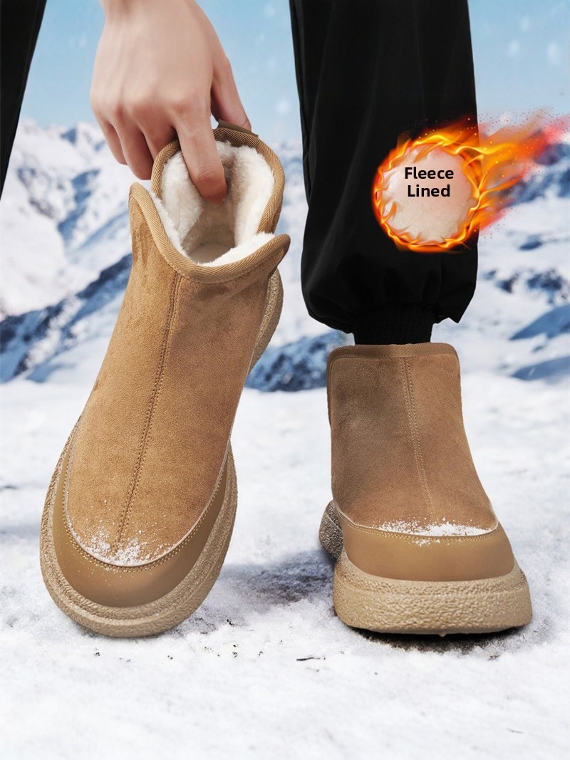 Men's Winter Thickened Fleece  - مراجعة Snow Boot Fur Lined وسعره